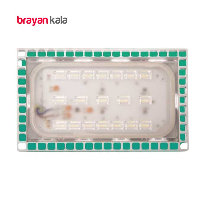 عکس اصلی پروژکتور 50 وات SMD شیشه ای مدل ایران زمین
